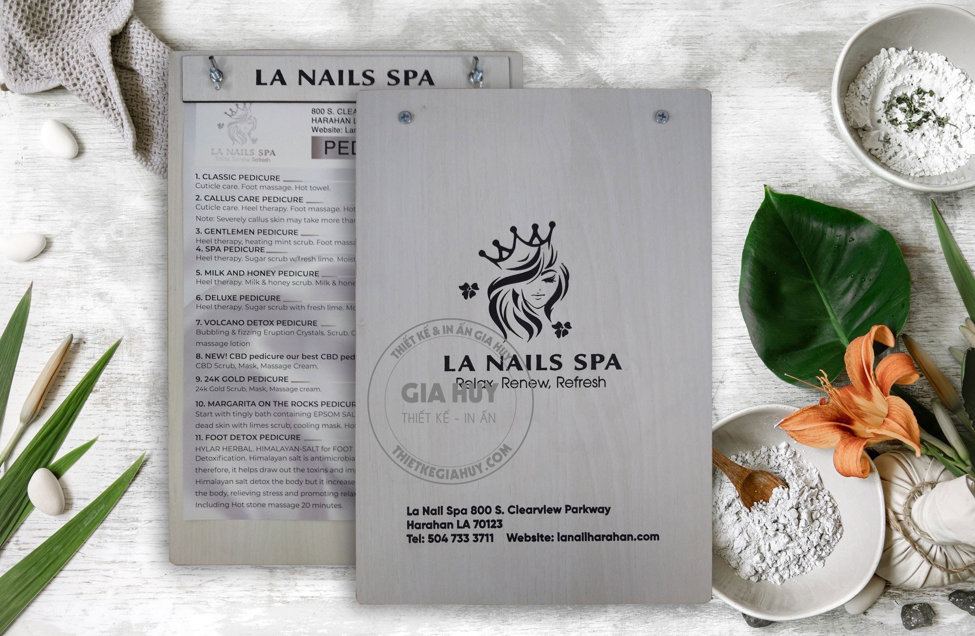 thực đơn đi spa nail
