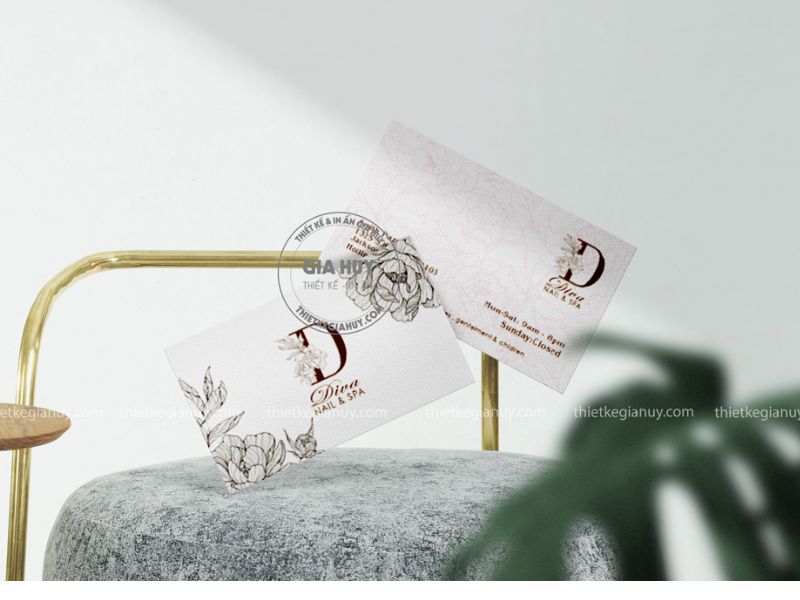 mẫu danh thiếp nghệ thuật và lãng mạn