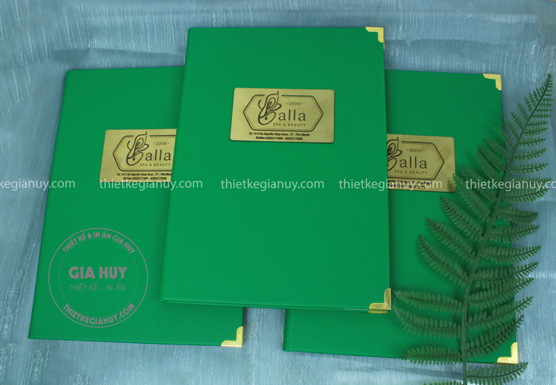 menu bia da calla spa