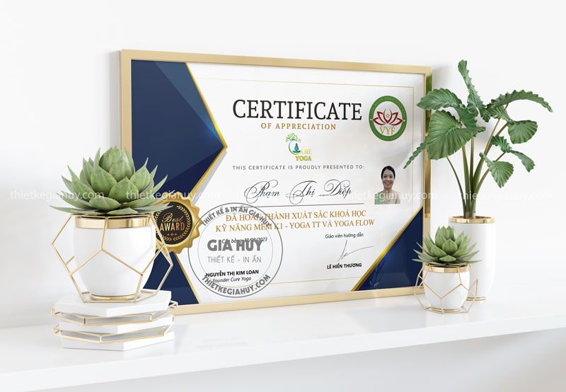 certificate of appreciation