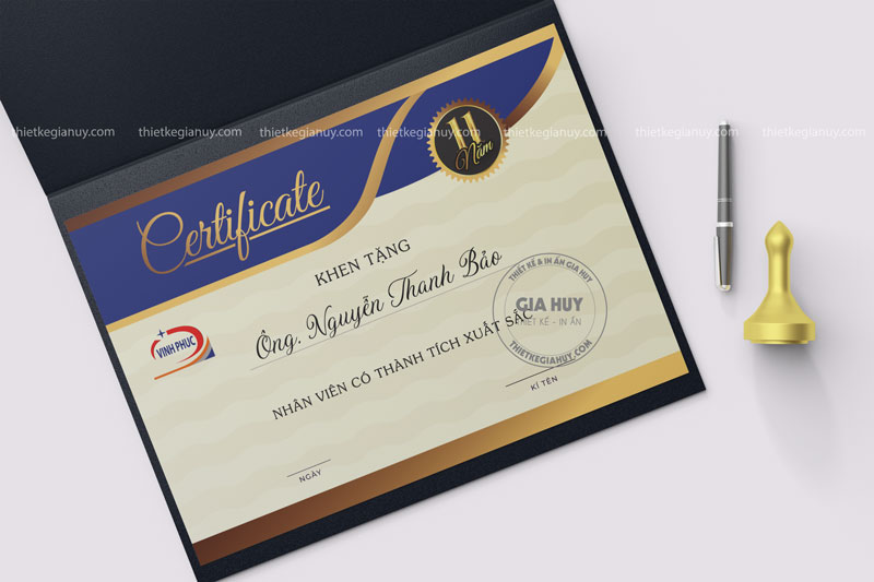 mau bang khen cong ty vinh phuc