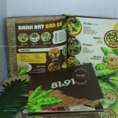 Mẫu Menu Nhà Hàng Nghệ Thuật Của Sự Giao Tiếp