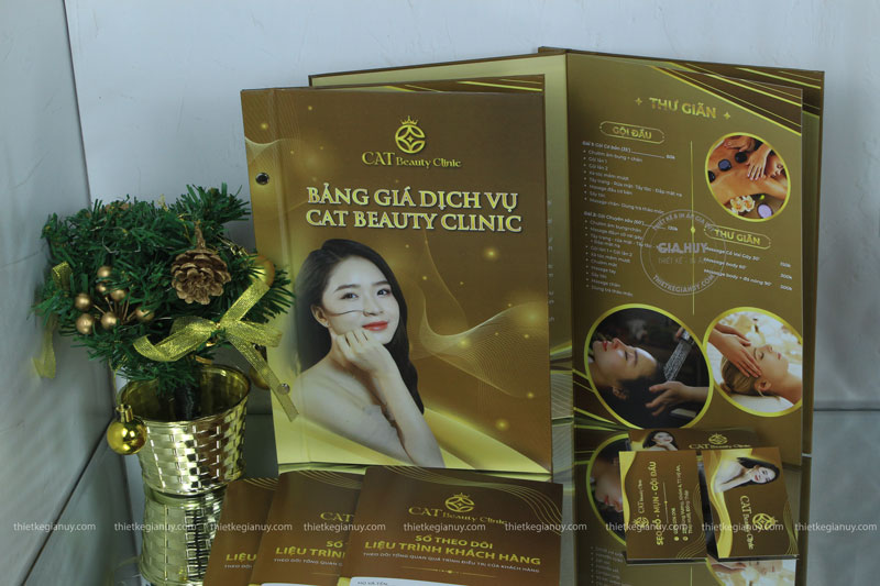 nghe thuat in menu spa