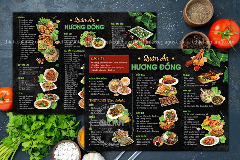 thiet ke va in an menu tao an tuong dau tien