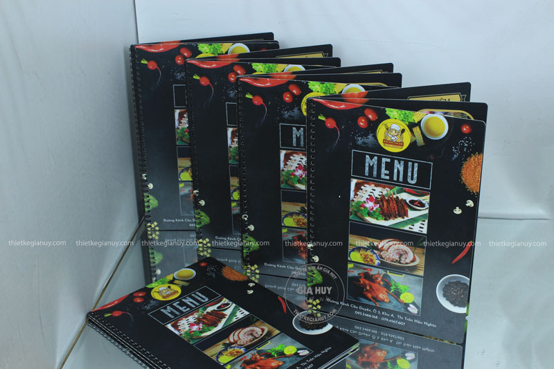 menu nhua