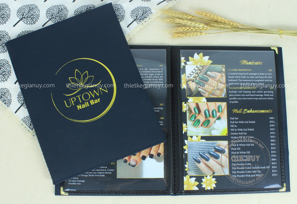 kham pha cac dich vu co trong menu up town nail bar