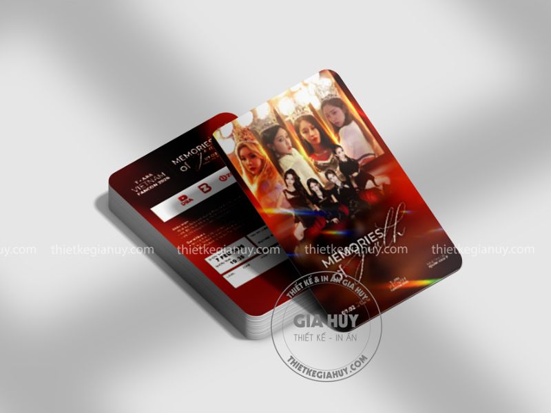 photocard thẻ bo góc in hình idol