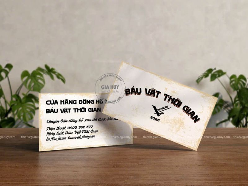 card visit với thiết kế hoài cổ