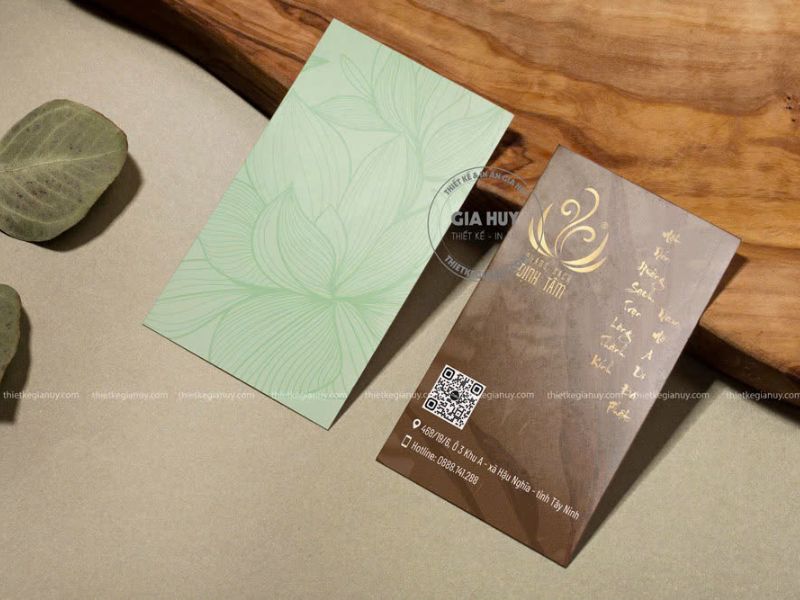 mẫu card visit kích thước dọc