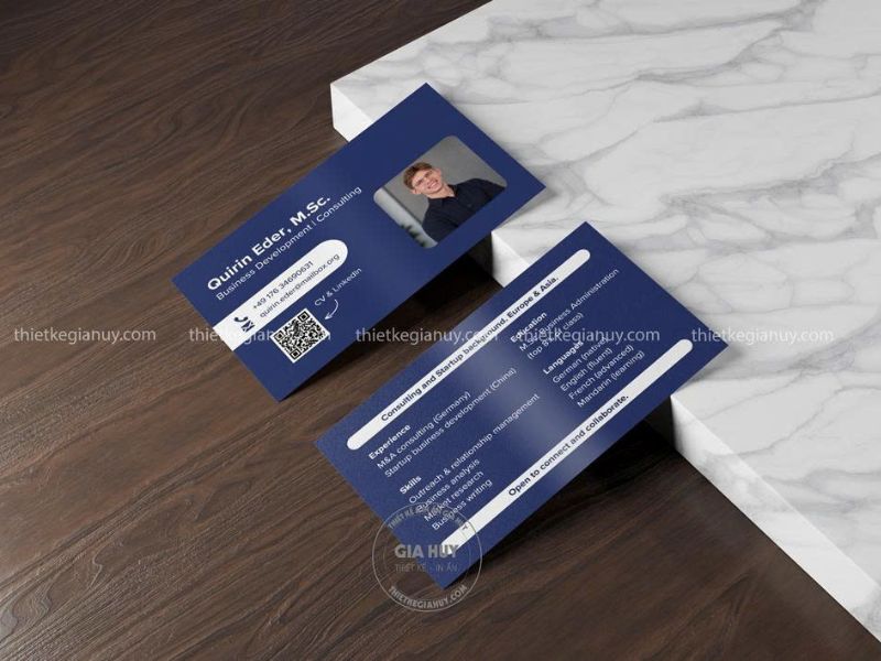 mẫu danh thiếp phát triển kinh doanh
