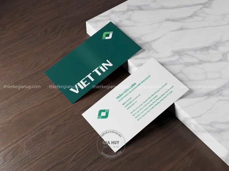 mẫu danh thiếp với mục đích thông tin